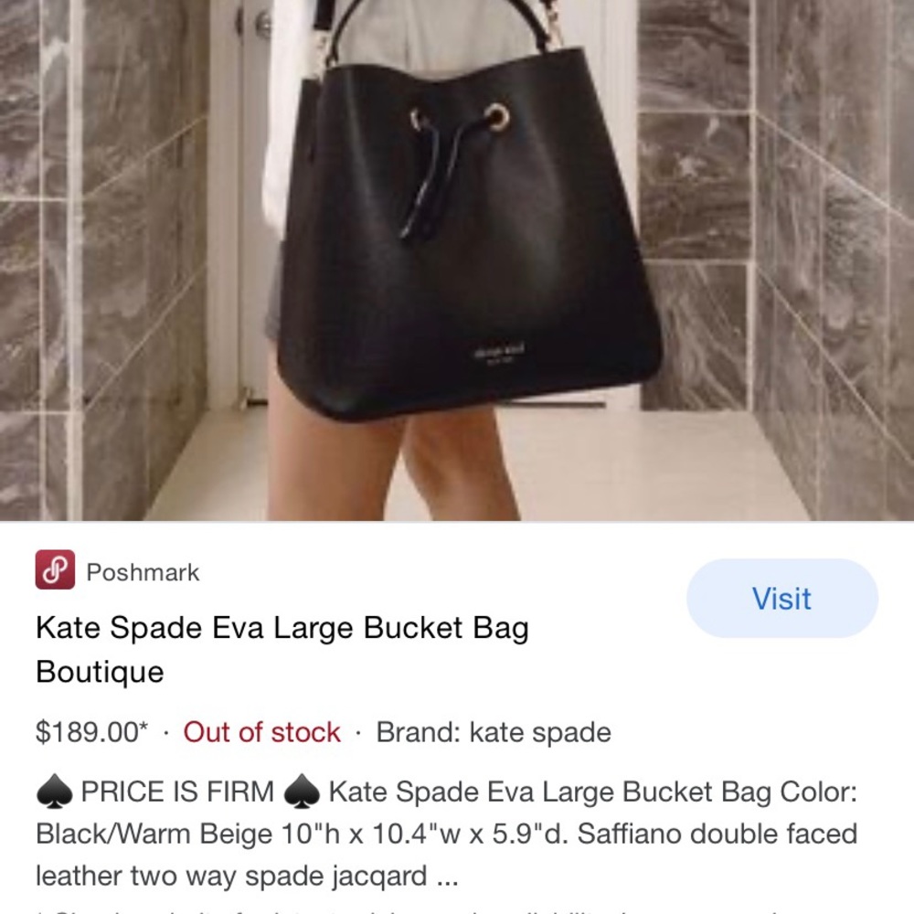 Kate spade bucket bag